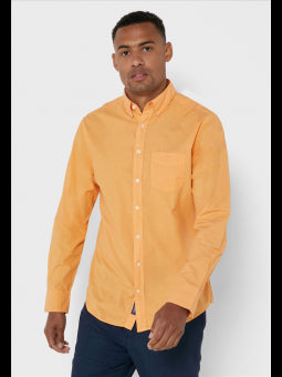 GANT Men's Papaya Orange Eco Dyed Button Down Shirt 3007030 Size Medium