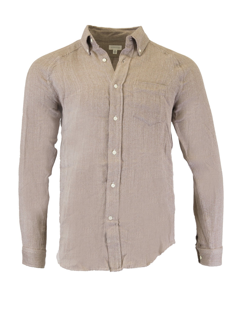 GANT RUGGER Mud Brown The Raglan Shirt 3081230 Size Medium