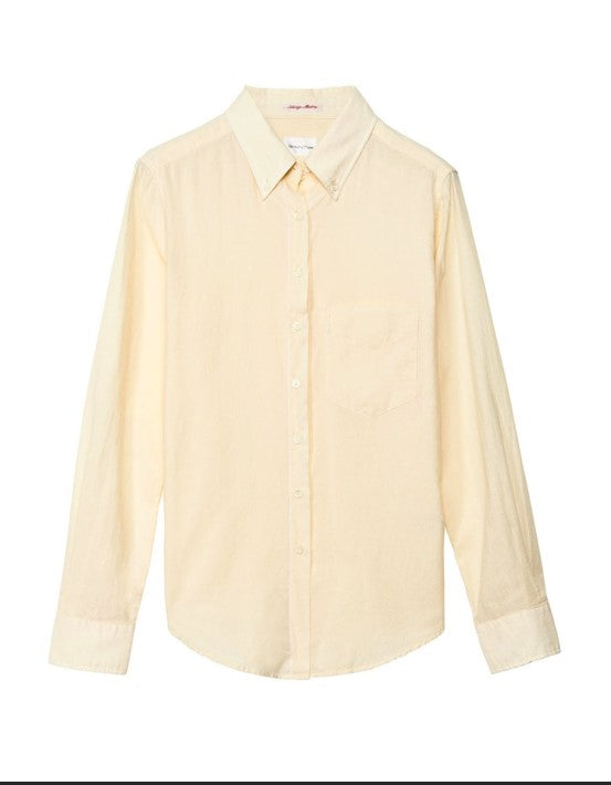 GANT RUGGER Cream Selvage Madras E-Z OBD Shirt 346070