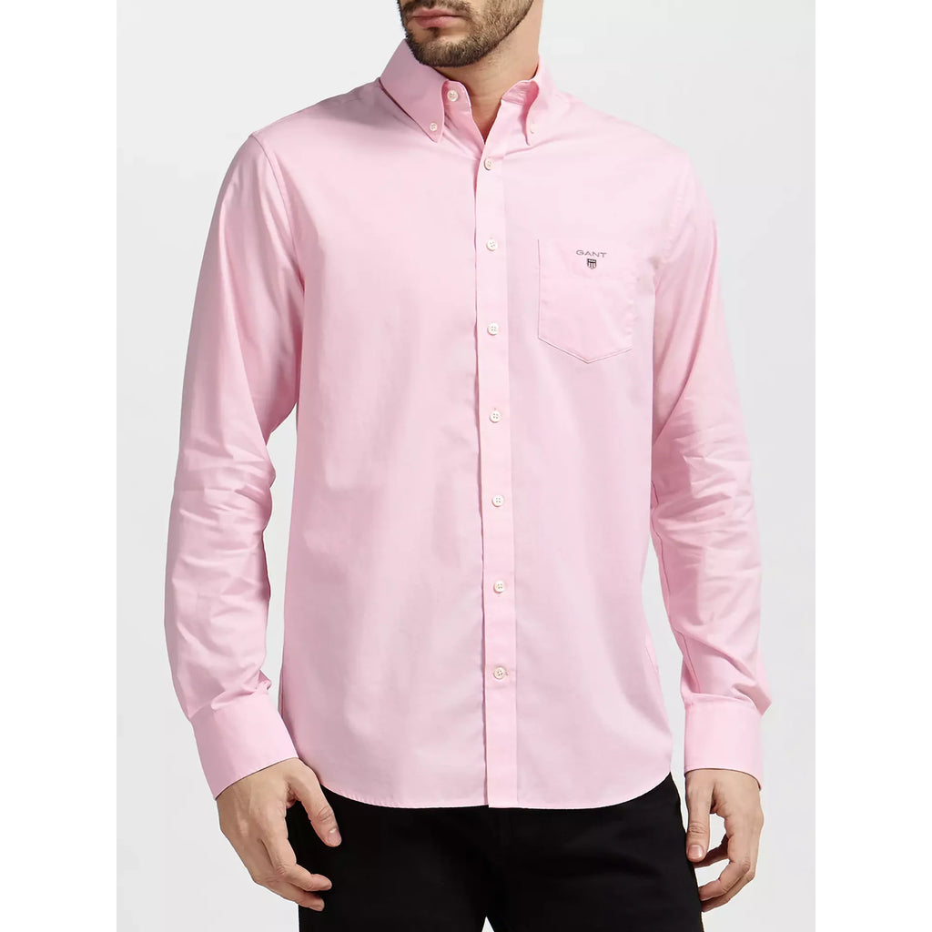 GANT Soft Rose Solid Poplin Button Down Shirt 347310 Size Medium