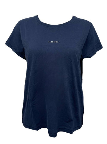 GANT RUGGER Women's Deep Marine Lake Girl Tee 409681 Size XL