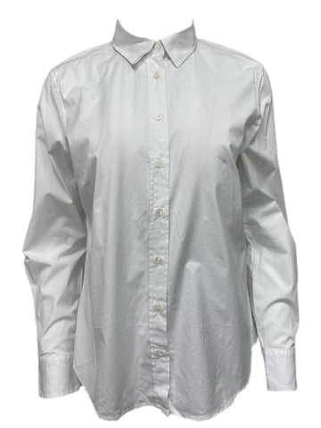 GANT Women's White Co Pop Stretch Button Up Shirt 430949