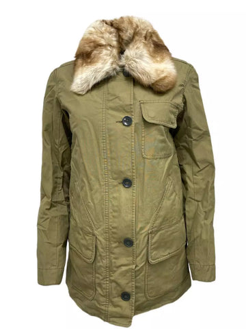 GANT RUGGER Women's Cypress Green Luxe Hunter Coat 470674 Retail $425