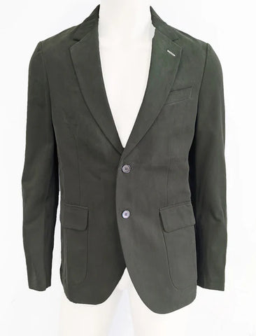 GANT RUGGER Miltary Green Cotton Unconstructed Blazer 76942 NWT