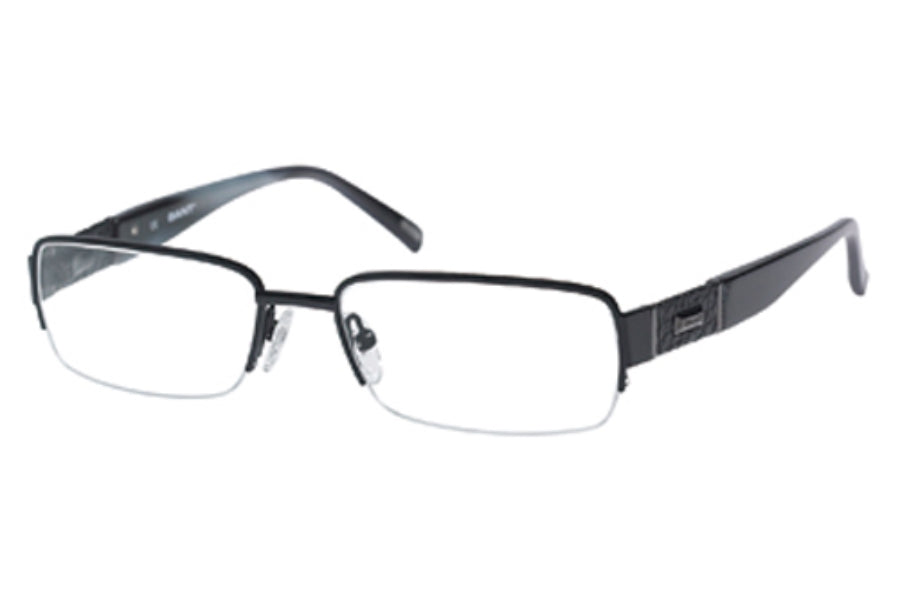 GANT Men's Half Rim Positano Eyeglass Frames 54-17-140  -Satin Black NEW