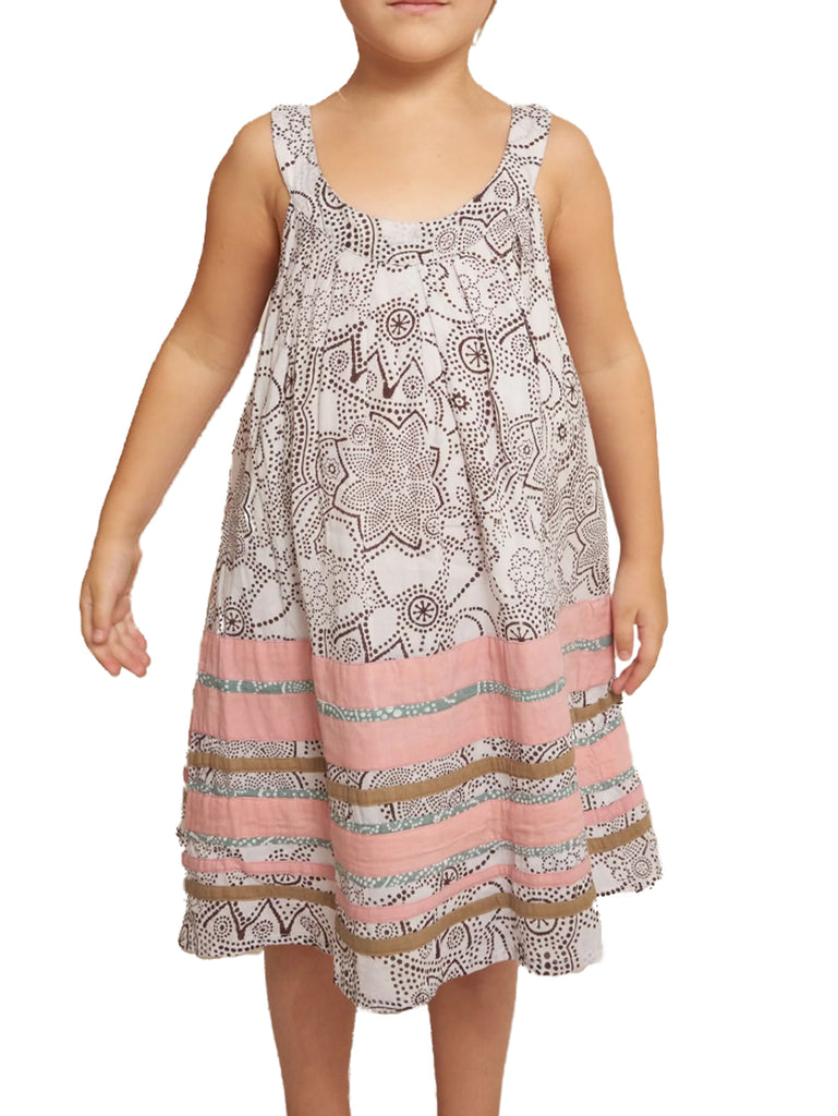 ROBERTA ROLLER RABBIT Little Girls Coffee Dihn Usha Dress 2 Years $85 NEW