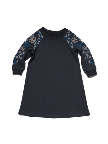 ROBERTA ROLLER RABBIT Girls Navy VO Sweatshirt Dress 12 Years $85 NEW