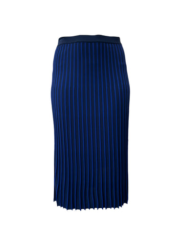 Marina Rinaldi Women's Blue Golfo Straight Skirt NWT