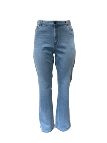 Marina Rinaldi Women's Blue Idaldo Straight Leg Jeans NWT