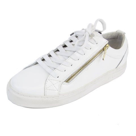 RELIGION Men's Iron Hi Shine Zip Detail Sneakers, White, US 7