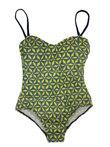 Roberta Roller Rabbit Women's Kalei Bustier 1-Pc Swimsuit X-Small Lime