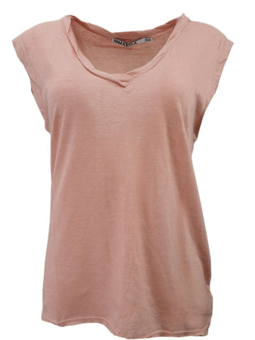 PAM & GELA Women's Pink Petal Kate I'M Not Sorry Tee #G835 Petite X-Small NWT