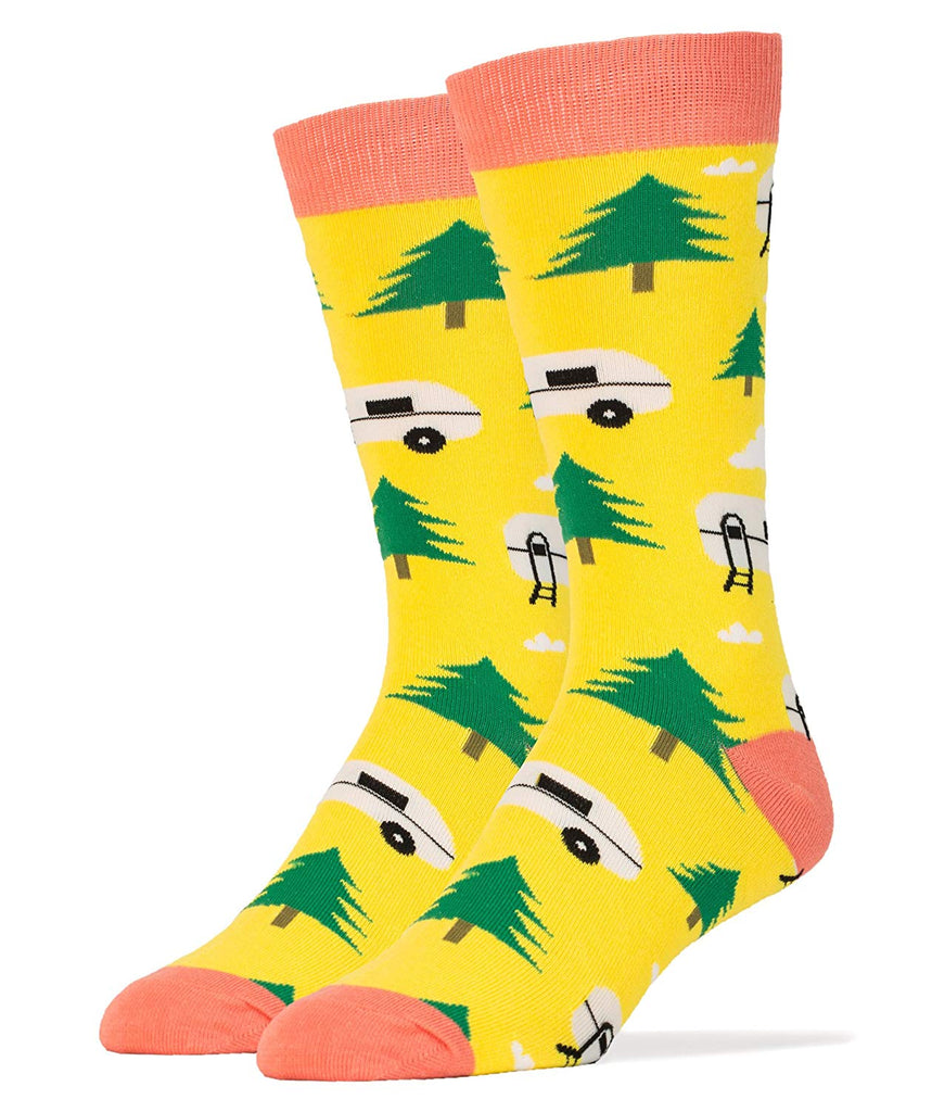 OOOH YEAH! Men's Novelty Crew Socks, MD5009C - Trailer Park