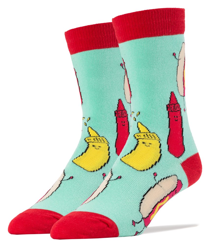 OOOH YEAH! Men's Novelty Crew Socks, What A Dog