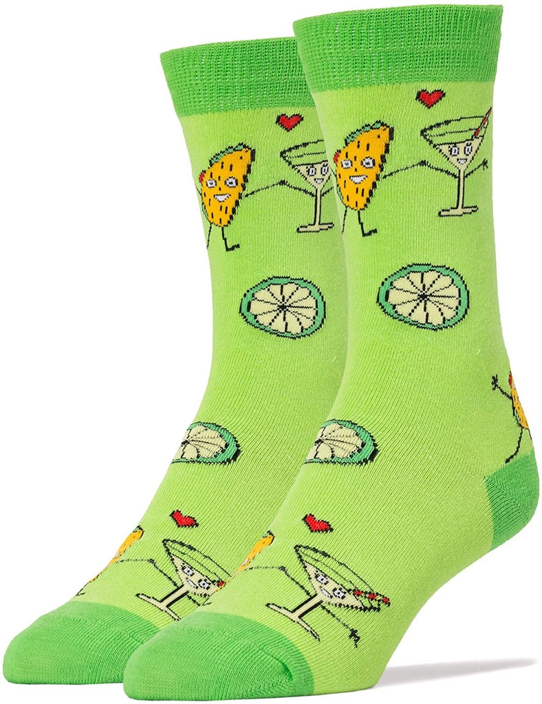 OOOH YEAH! Men's Novelty Crew Socks, MD6512C - Happy Hour