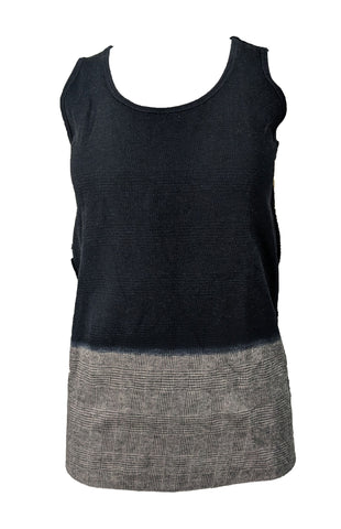 Majestic Filatures Women's Black and Grey Tank Top Size X-Small NWT