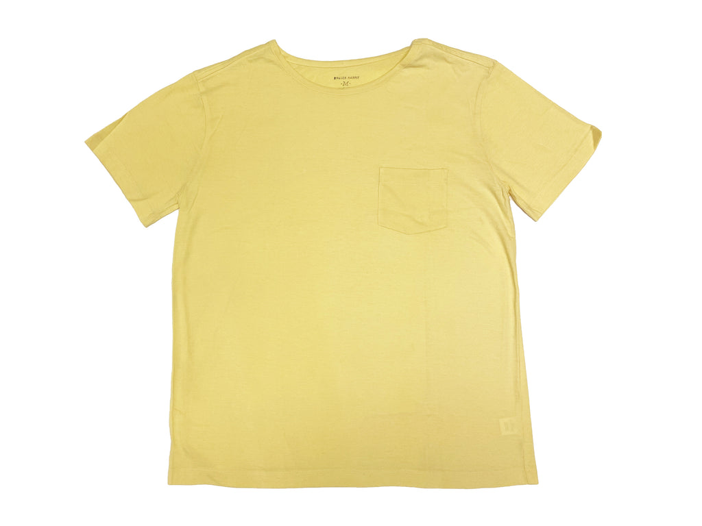 ROBERTA ROLLER RABBIT Men's Yellow Raja Pocket T-Shirt Sz M $45 NEW