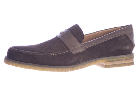 John Varvatos Men's Suede Monaco Crepe Penny Loafers