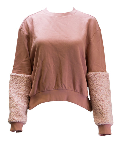 NYLORA X BANDIER Women's Lovette Sweatshirt, Dusty Pink, Medium