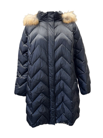 Marina Rinaldi Women's Black Pandoro Quilted Jacket NWT