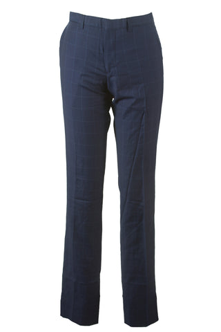 J. LINDEBERG Men's Indigo Paulie Dressed Wool Check Pants Sz 44 $275 NWT