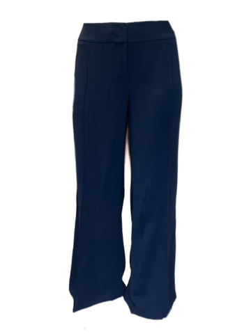 Marina Rinaldi Women's Navy Regalo Straight Pants NWT