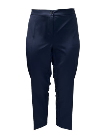 Marina Rinaldi Women's Navy Renia Straight Leg Pants NWT