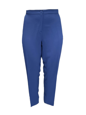 Marina Rinaldi Women's Blue Ribalda Straight Leg Pants NWT