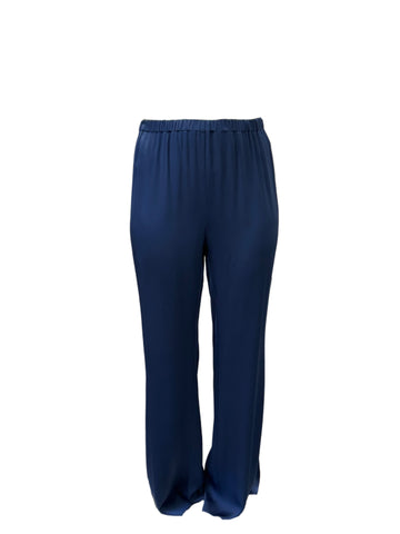 Marina Rinaldi Women's Blue Ribes Straight Leg Pants NWT