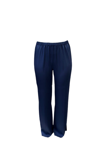 Marina Rinaldi Women's Blue Ribes Straight Leg Pants NWT