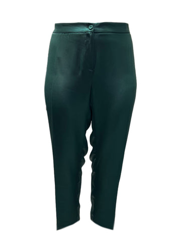 Marina Rinaldi Women's Green Roma Straight Leg Pants NWT