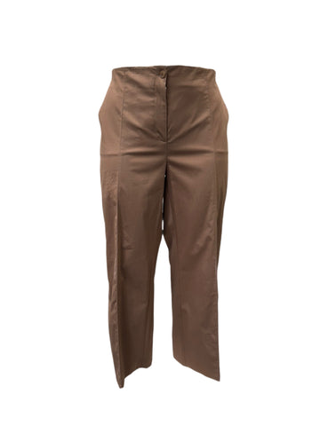 Marina Rinaldi Women's Brown Rublo Straight Leg Pants NWT