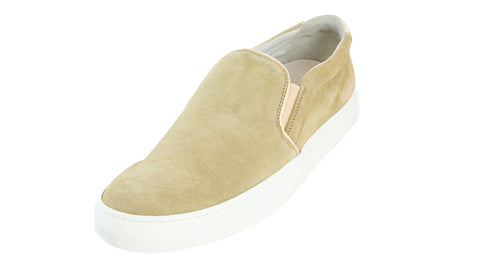 J. LINDEBERG Men's Beige Slip-On Italian Suede Sneakers $240 NEW