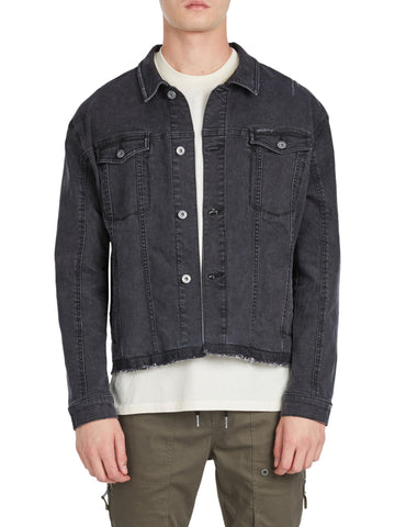 ZANEROBE Men's Vintage Black Snitch Denim Jacket $179 NWT