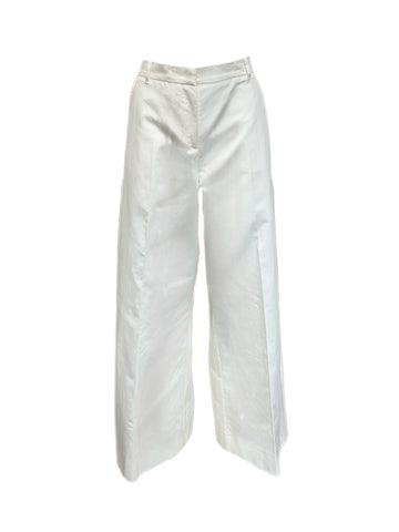 Max Mara Women's White Svezia Straight Pants Size 10 NWT