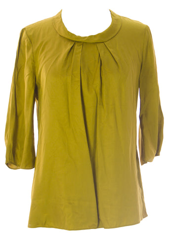 BODEN Women's Citrine Collared Bella Top WA521 US Sz 4 $138 NWOT