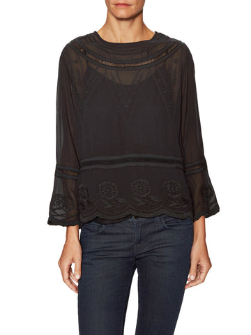 WALTER BAKER Women's Black Chloe Top W52096 $148 NEW