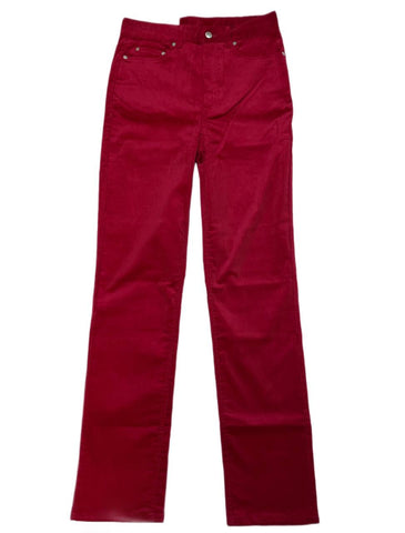 BLK DNM Women's Red High Rise Corduroy Jeans 6 #WJC2801 Size 28/34 NWT