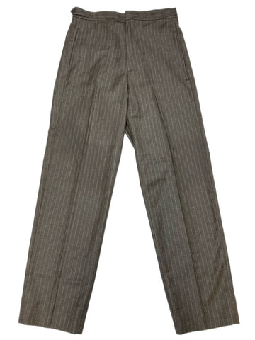 BLK DNM Women's Light Oatmeal Pinstripe High Waist Pant 6 Size US 2 NWT