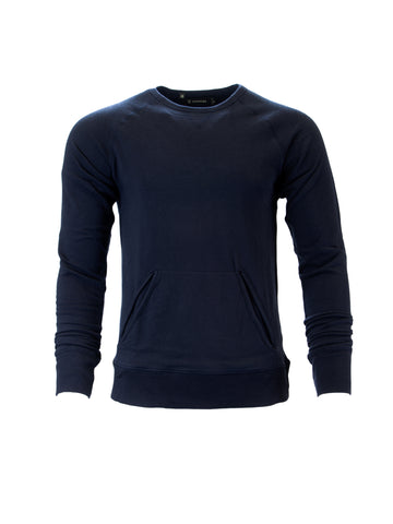 PROJECT A by Zanerobe Men's Navy Acid Witcombe Crew Sweatshirt $99 NWT