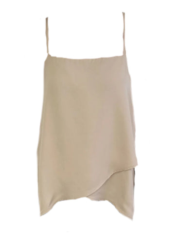 MADISON THE LABEL Women's Beige Square Neck Tank Top #MS0067 X-Small NWT