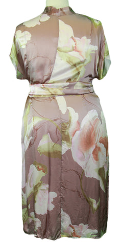 MARINA RINALDI by MaxMara Impiso Muave Floral Empire Waist Dress