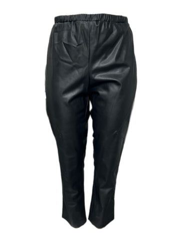 Marina Rinaldi Women's Black Romeo Straight Leg Pants Size 22W/31 NWT