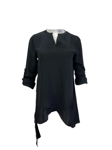 Catherine Malandrino Women's Black Core Long Sleeve Blouse Sz S NWT