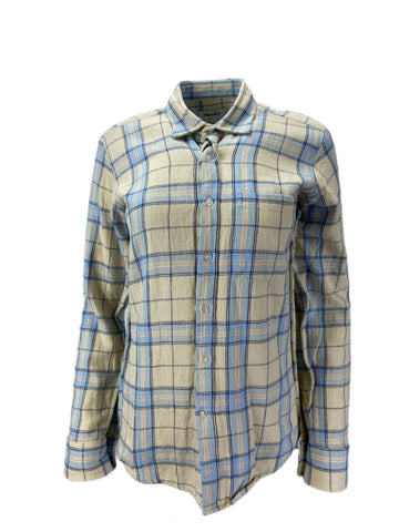 STEVEN ALAN Women's Multicolor Long Sleeve Plaid Casual Shirt Sz S NWT