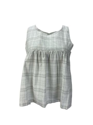 STEVEN ALAN Women's White Willow Sleeveless Plaid Tank Top NWT