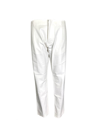 MESSAGERIE Men's White Straight Leg Chinos Pants Sz 38 NWT