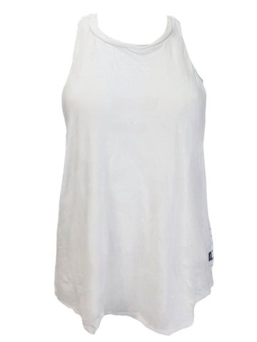 TEREZ Women's White Striped Back Tank #22918015 NWT