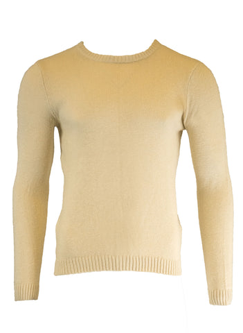 Gant Rugger Men's Slub Crue Sweater (85612), Medium, Pearl White