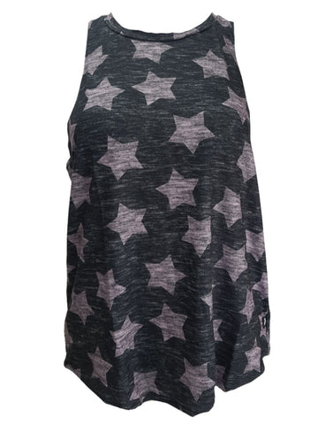 TEREZ Women's Grey Heathered Stars Tank #22697904 NWT